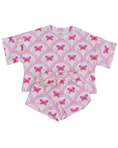 Load image into Gallery viewer, Pink Butterfly Shorts Set
