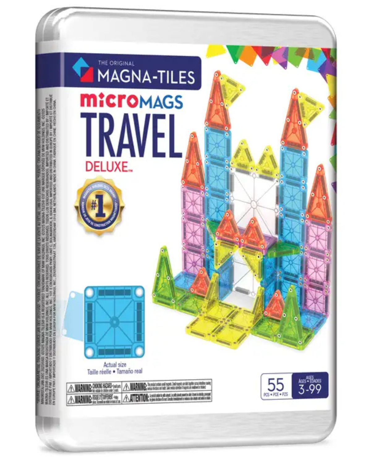 Magna-Tiles Travel Set Deluxe 55-Piece Set