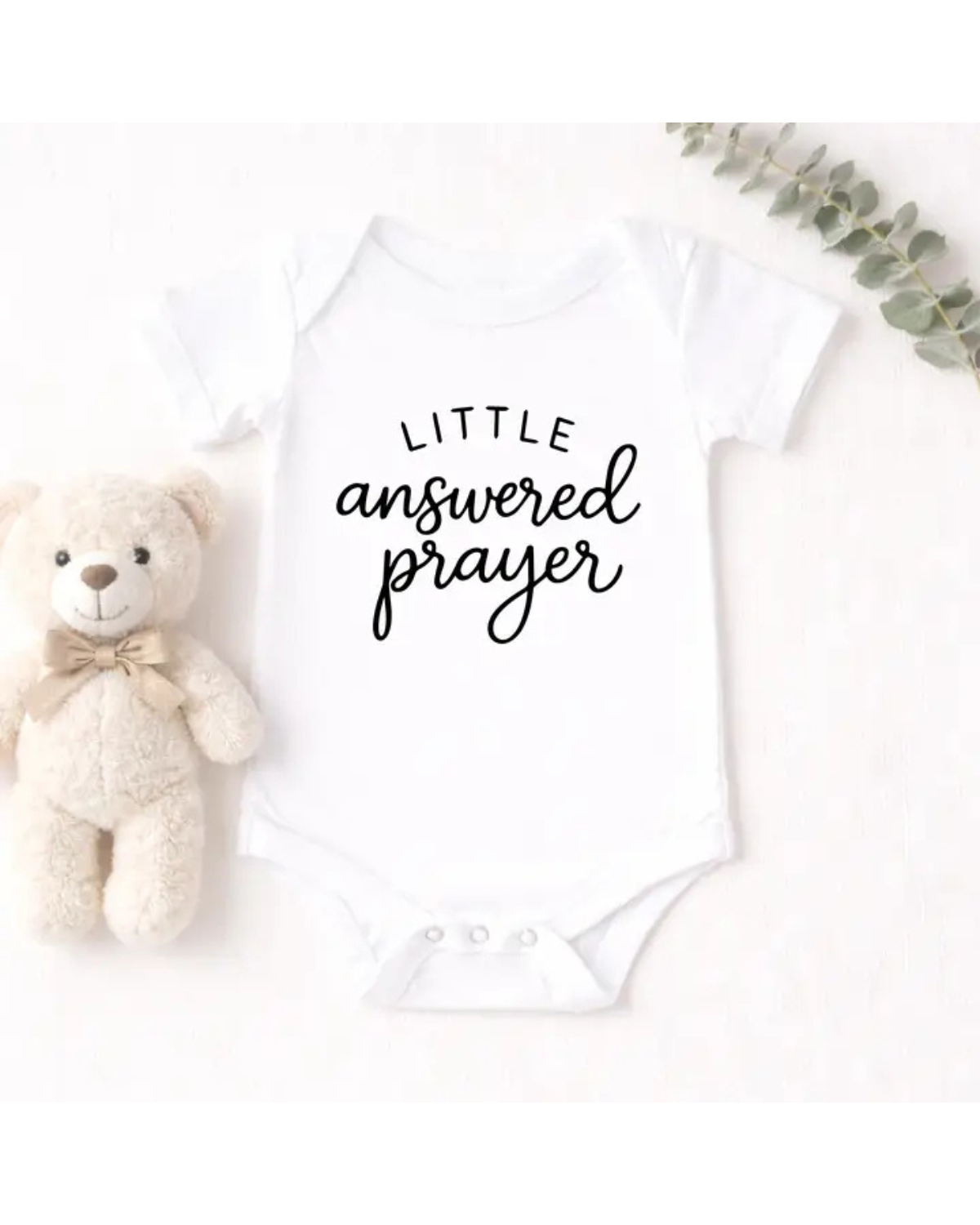 Little Answered Prayer Baby Onesie