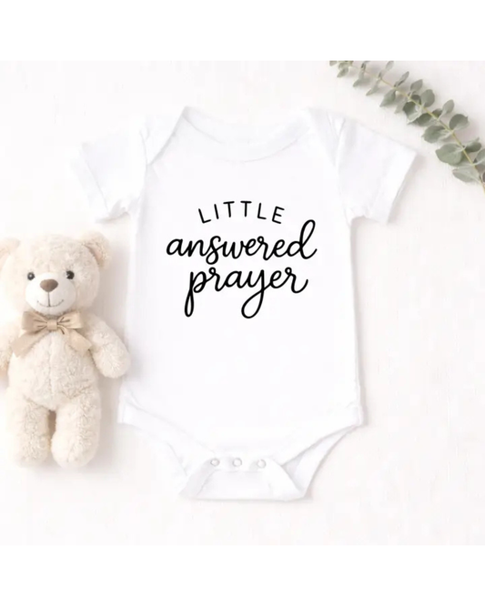 Little Answered Prayer Baby Onesie