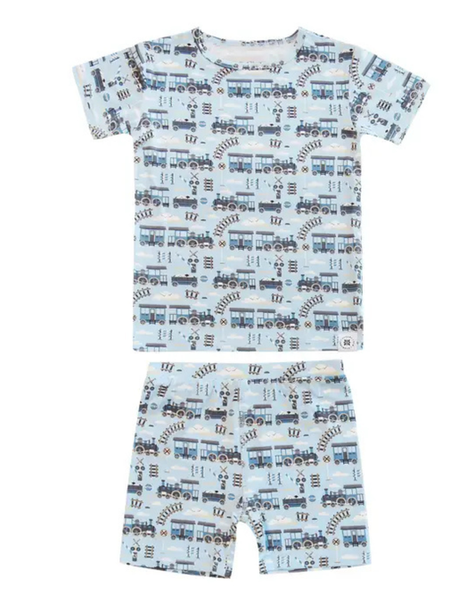 Choo Choo Shorts/Short Sleeve PJ Set