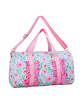 Load image into Gallery viewer, Floral Print Canvas Duffle Bag
