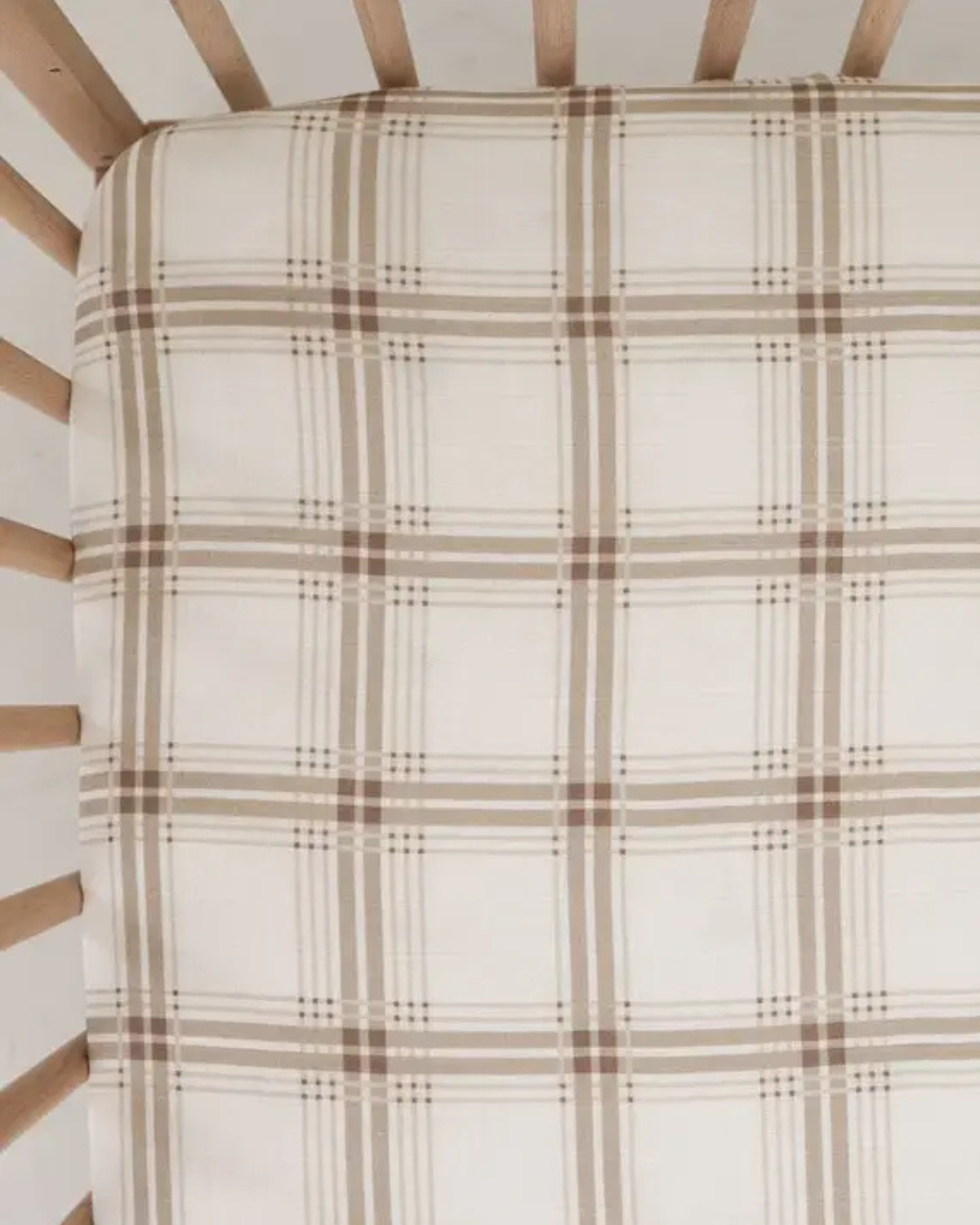 Ellis Plaid Muslin Crib Sheet