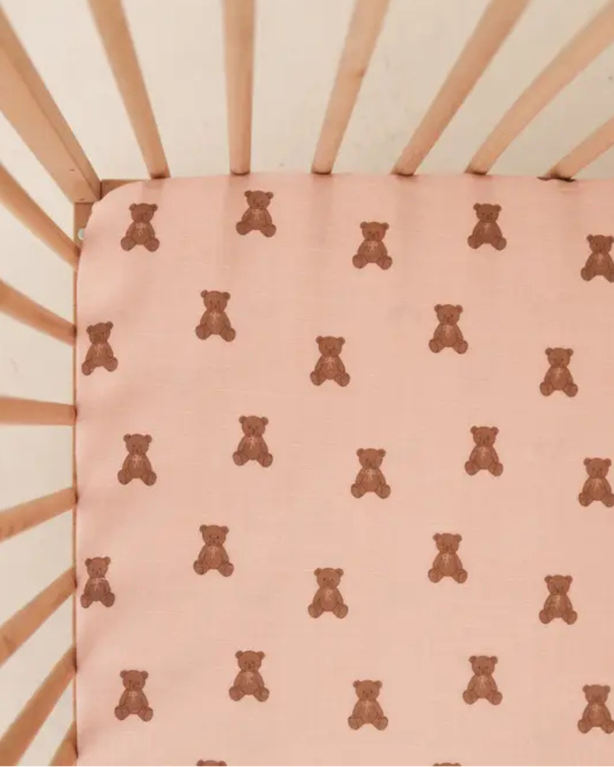 Pink Lottie Muslin Crib Sheet