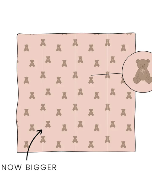 Pink Lottie Bamboo Swaddle