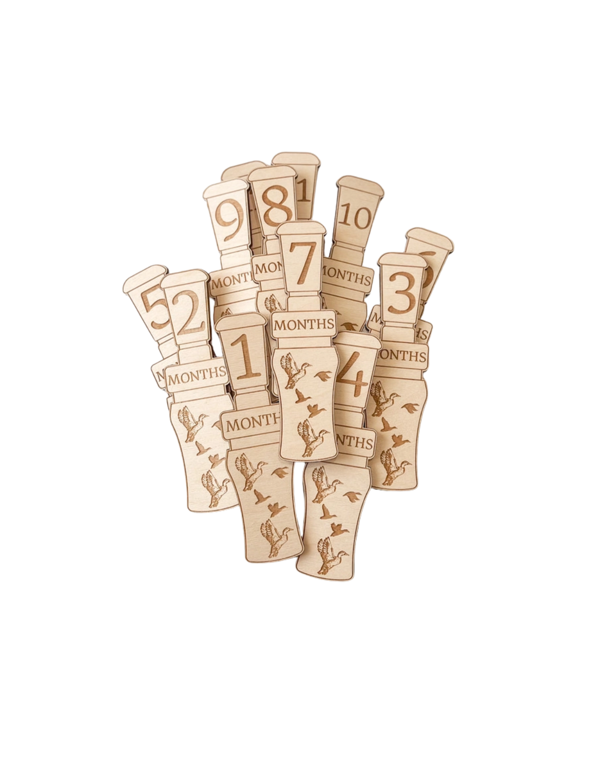Duck Call Monthly Milestone Markers
