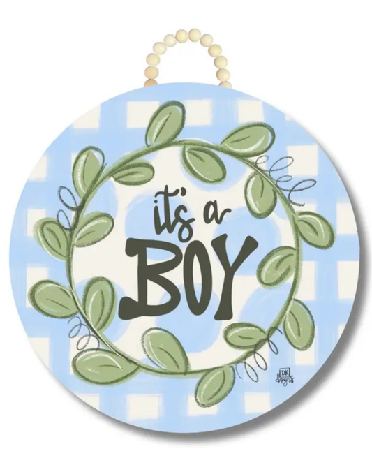 It's A Boy Door Hanger
