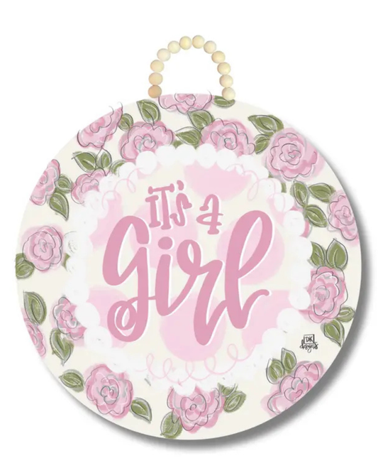 It's A Girl Door Hanger