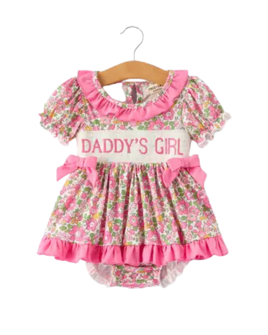 Daddy's Girl Ruffle Collar Romper