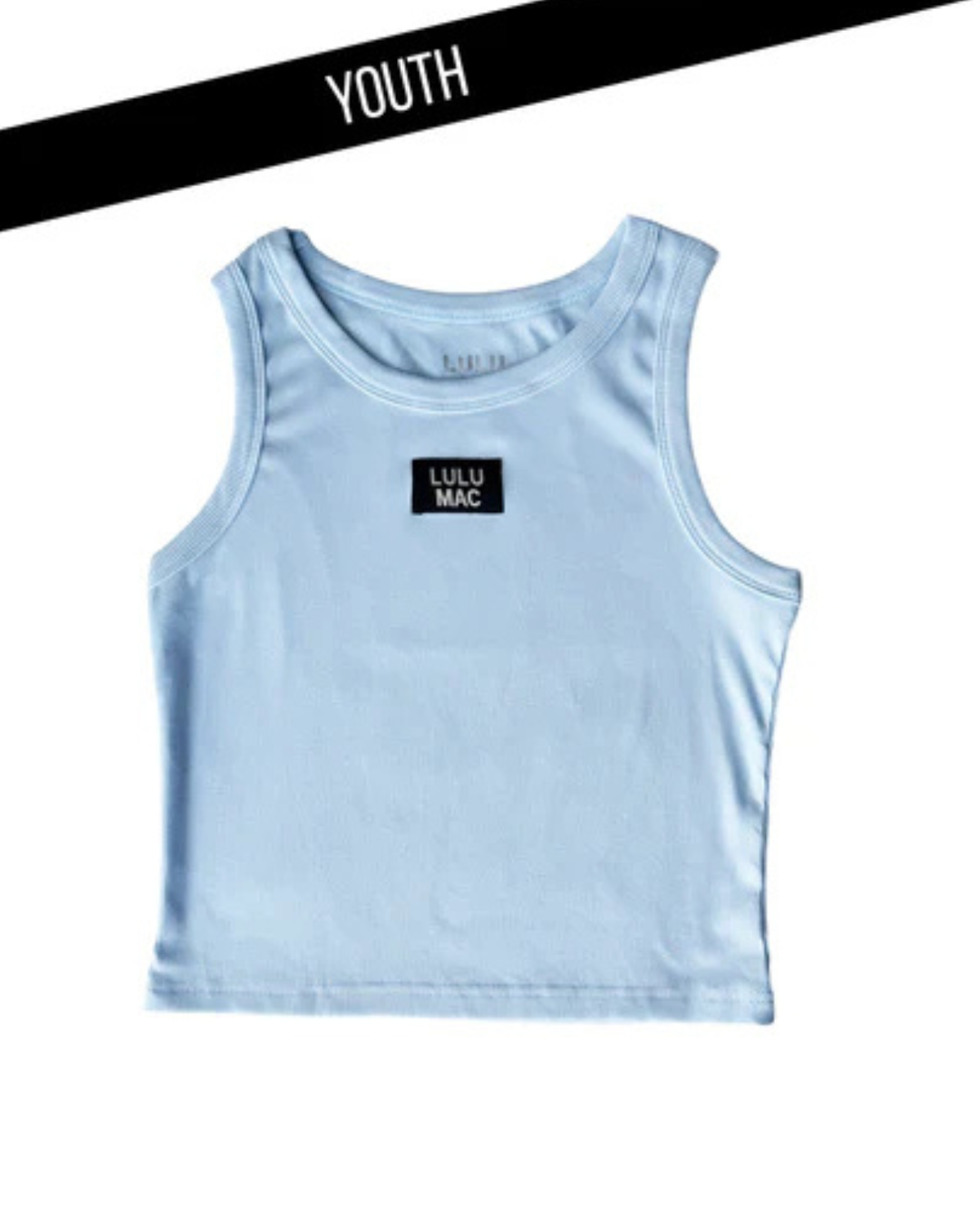 Light Blue Youth Solid Tank