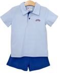 Load image into Gallery viewer, Let Freedom Ring Polo Short Set

