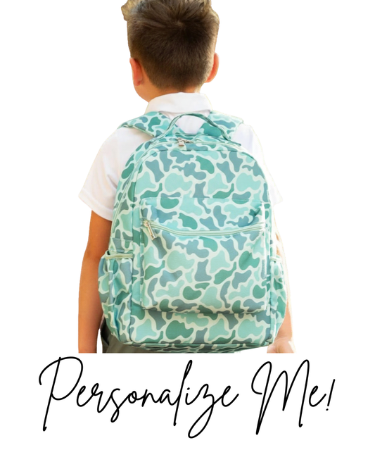 Green Camo Backpack