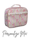 Load image into Gallery viewer, Pink Bows Ruffle Lunch Box
