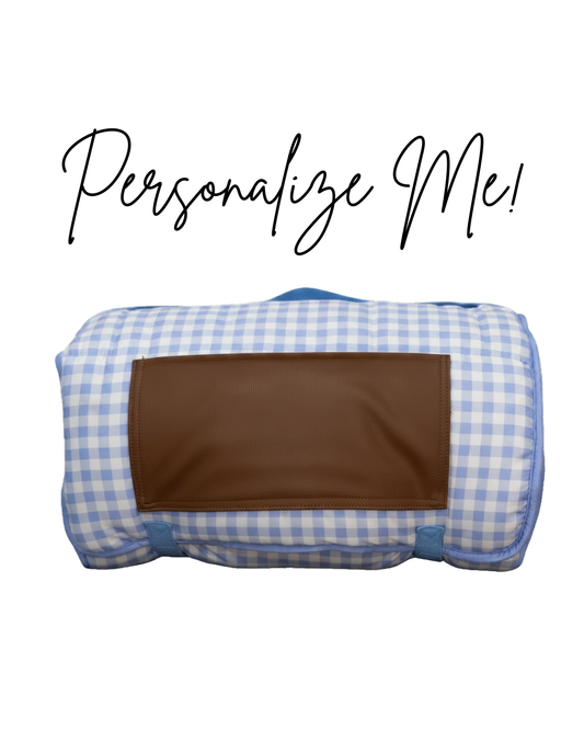 Blue Gingham Nap Mat