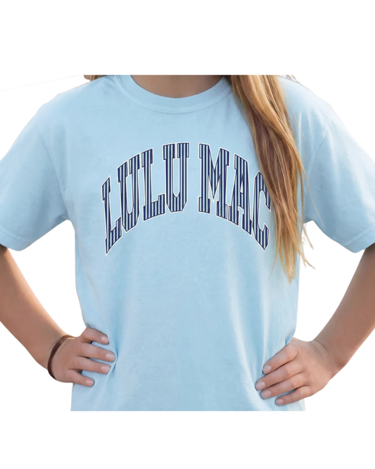 Lulu Mac Stripe Chambray Youth Tee