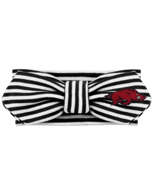 Black One Size Arkansas Razorback Hair Knot