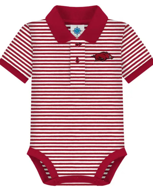 Arkansas Razorback Striped Bodysuit