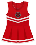 Load image into Gallery viewer, Arkansas State Red Wolves Cheer Dress Bodysuit
