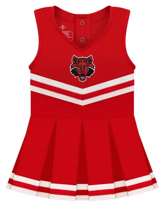 Arkansas State Red Wolves Cheer Dress Bodysuit