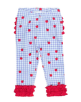 Load image into Gallery viewer, Apple Orchard Gingham Ruffle Leggings
