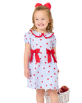 Load image into Gallery viewer, Apple Orchard Bow Peter Pan Dress
