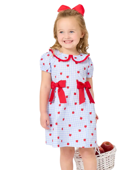 Apple Orchard Bow Peter Pan Dress