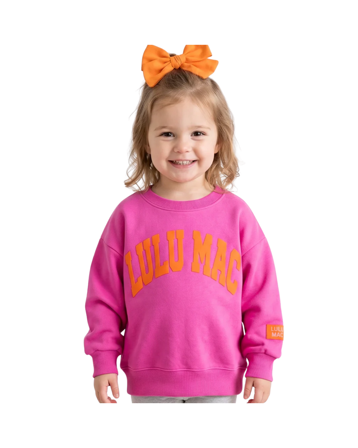 Pink with Orange Toddler Sweatshirt