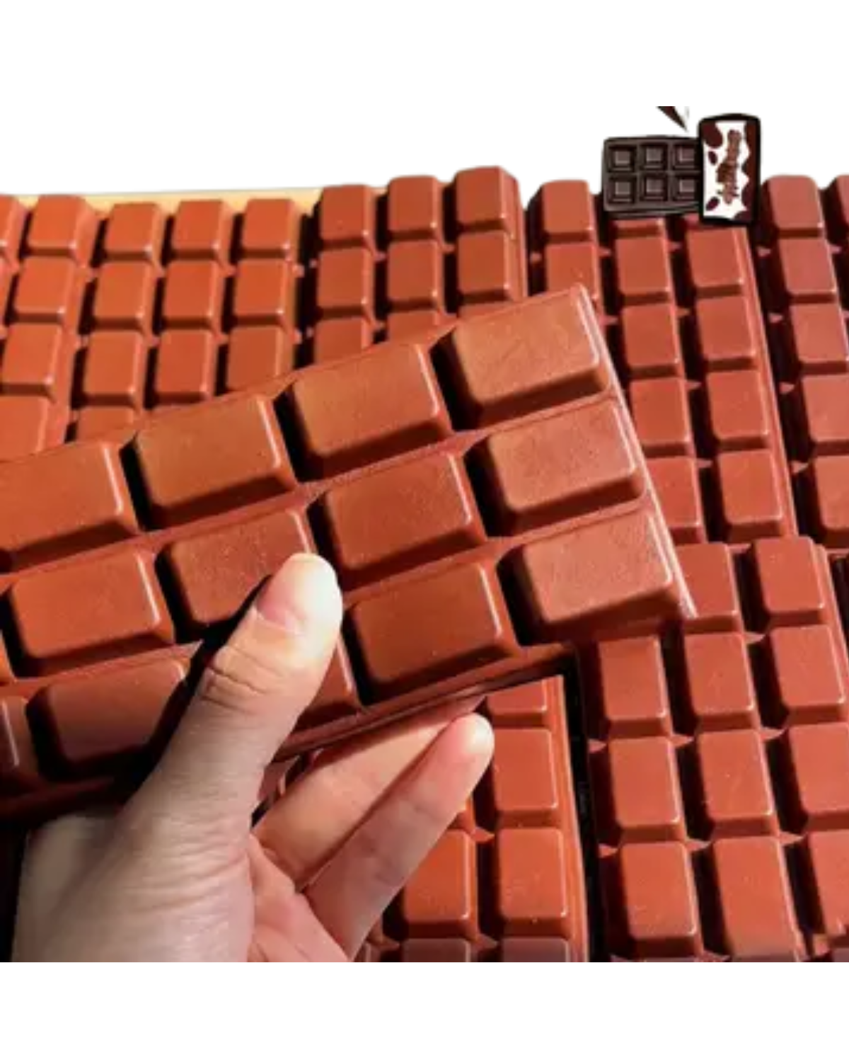 Waffle Grid Chocolate