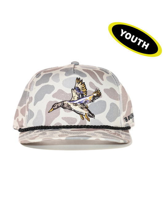 Diving Mallard- Classic Deer Camo Youth Cap
