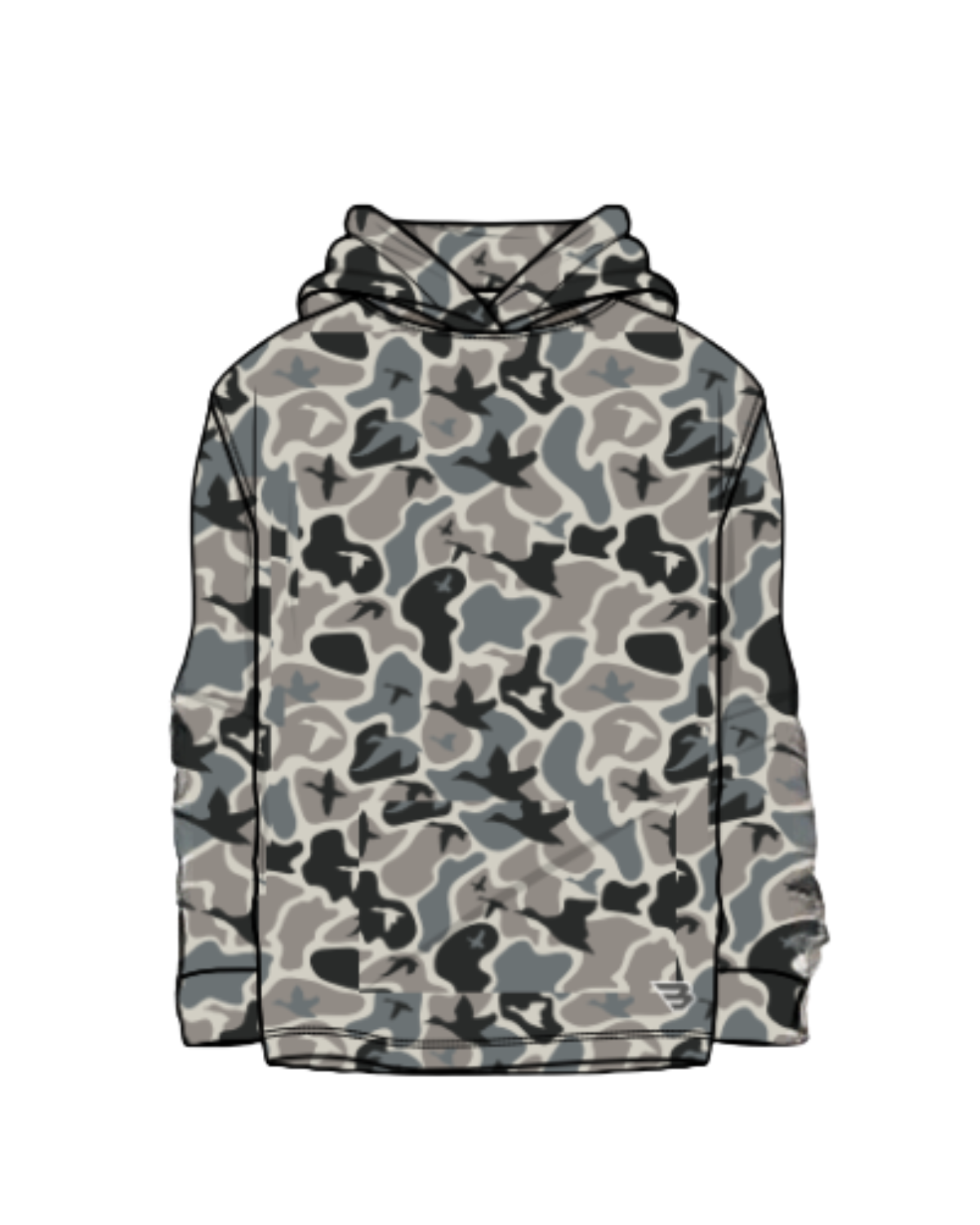 Youth Performance Hoodie- Mallard Mayhem Camo