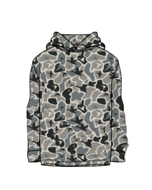 Youth Performance Hoodie- Mallard Mayhem Camo