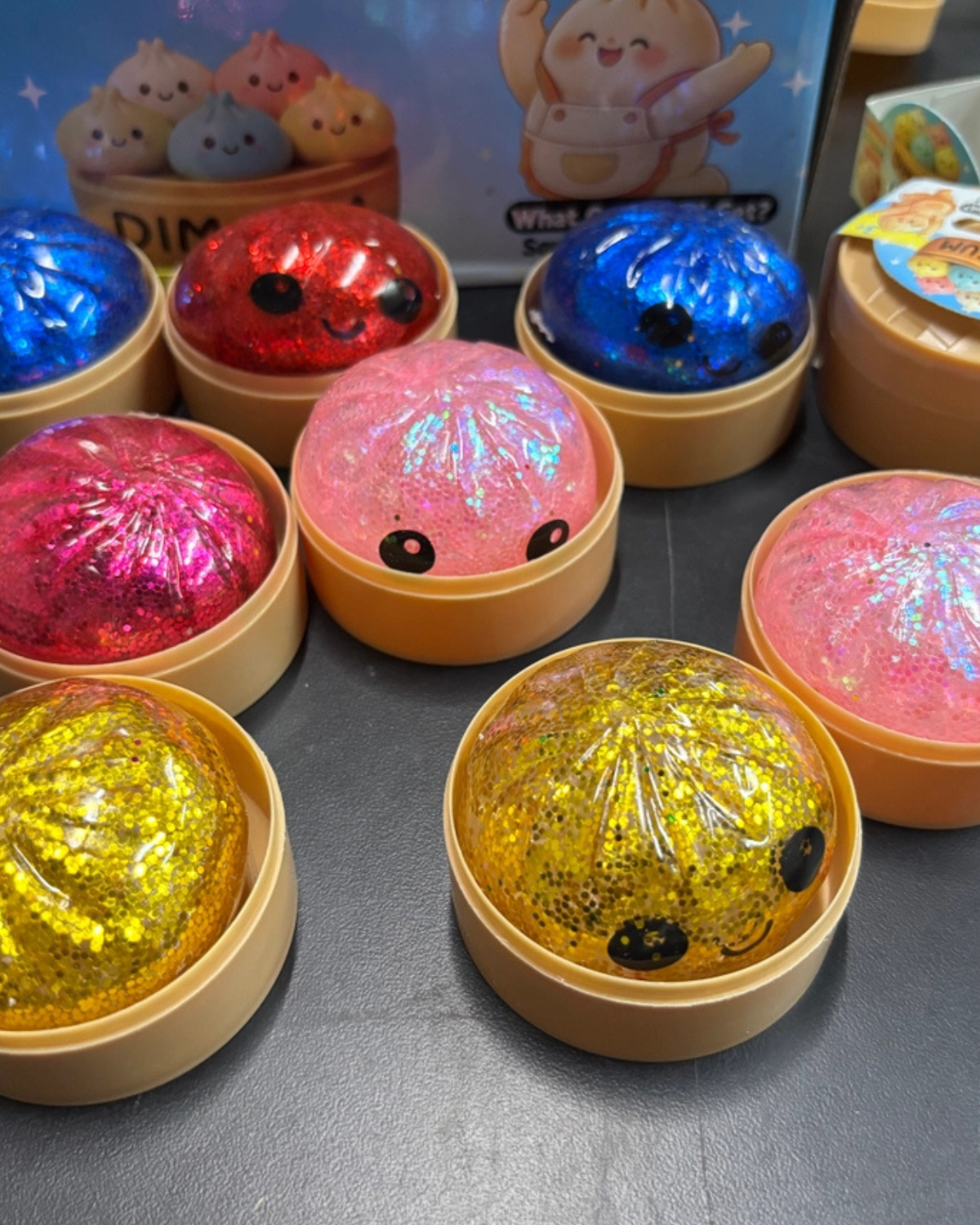 Mini Glitter Squish Dumplings