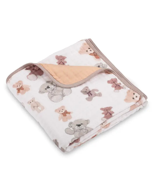 Bear Hugs Baby Muslin Quilt