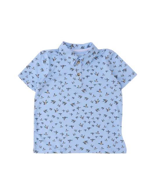 Mallard Skies Short Sleeve Performance Polo