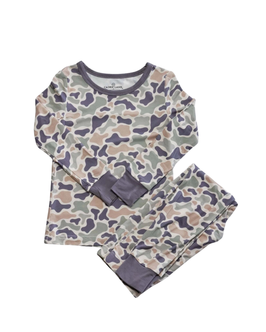 Two Piece Camo Cutie Pajama Set