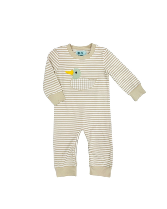 Mallard Gingham Applique Romper