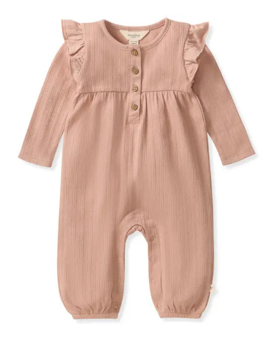 Ribbed Pointelle Jumpsuit