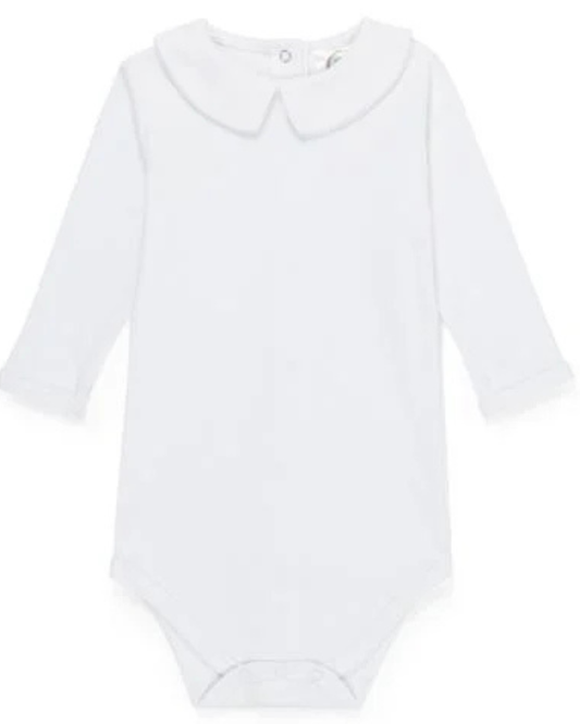 Long Sleeve Infant Peter Pan Collar Bodysuit