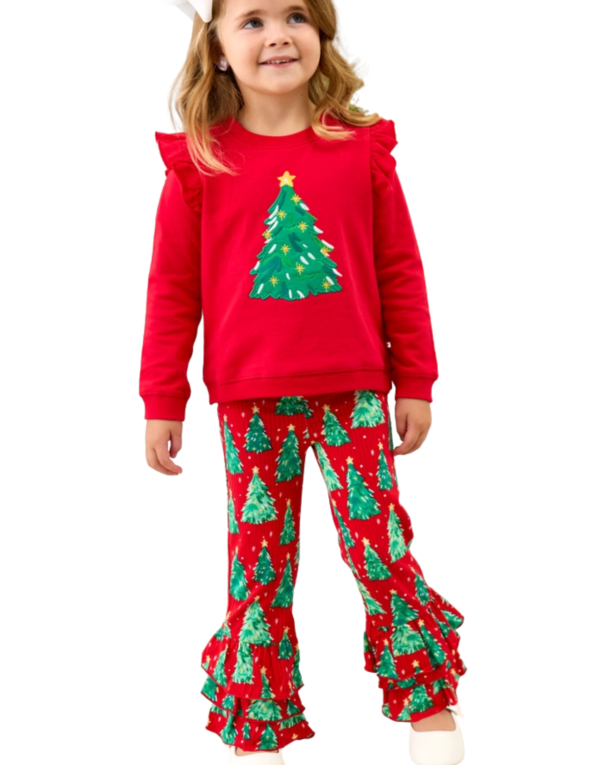 O Christmas tree flare pants