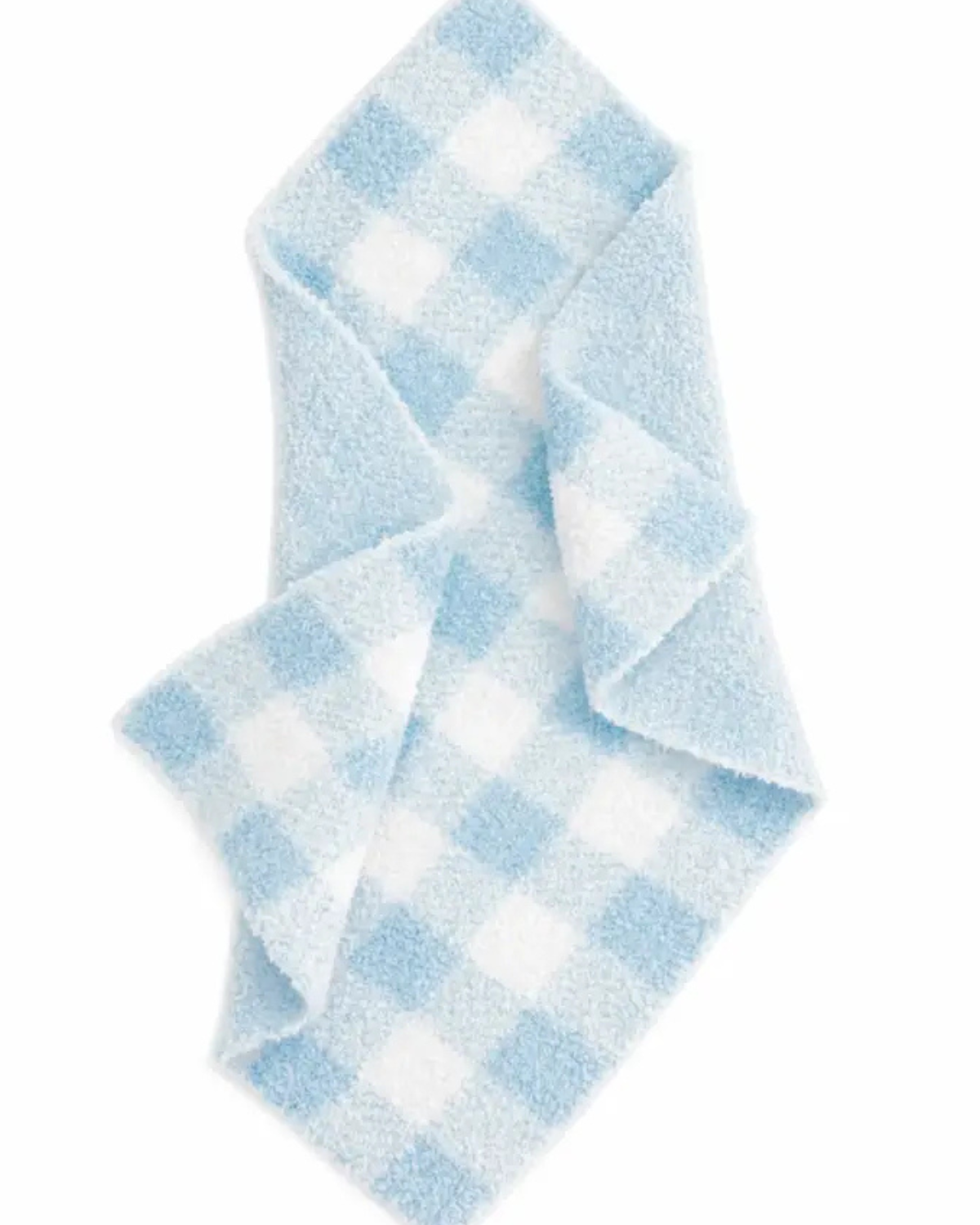 Phufy Cloud Blue Mini Gingham Blanket