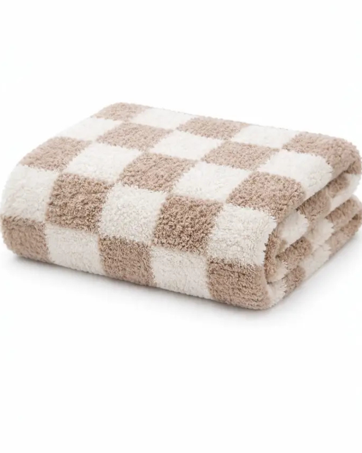 Phufy Cocoa Checkerboard Blanket
