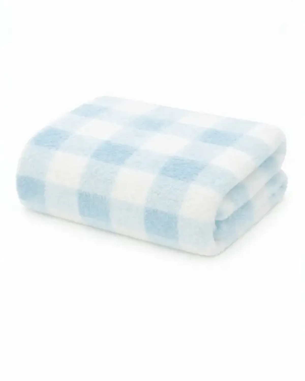 Phufy Cloud Blue Gingham Blanket