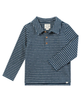 Load image into Gallery viewer, Spencer Blue/White Stripe Polo
