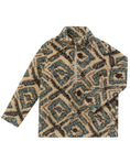 Load image into Gallery viewer, Macchu Brown/Teal Multi Stripe Sherpa
