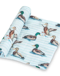 Load image into Gallery viewer, Down By The Pond Muslin Swaddle Blanket
