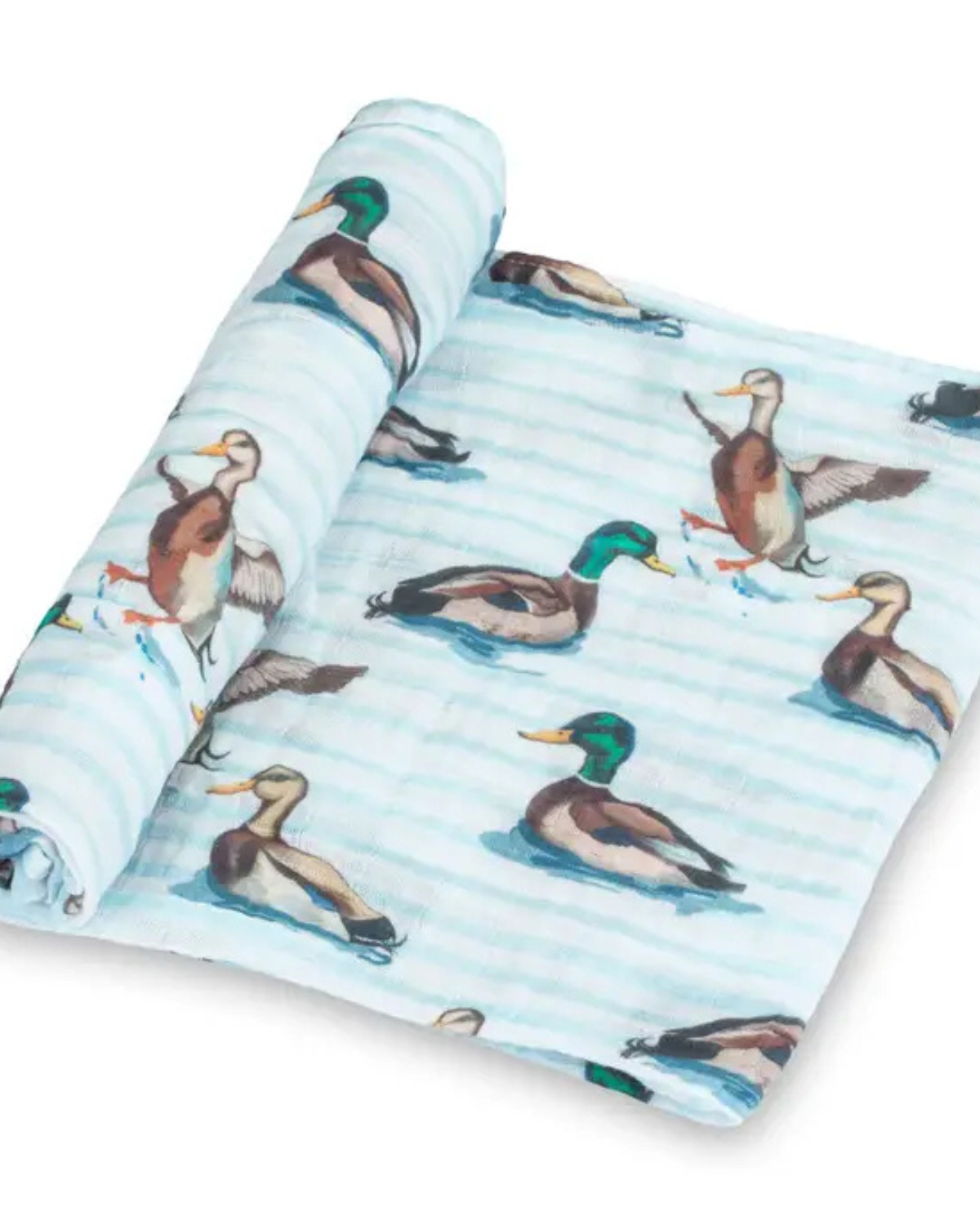 Down By The Pond Muslin Swaddle Blanket