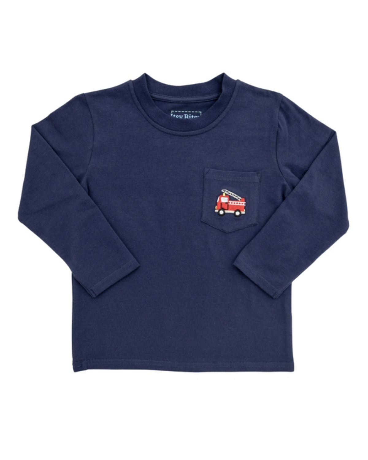 Firetruck Long Sleeve Pocket Tee