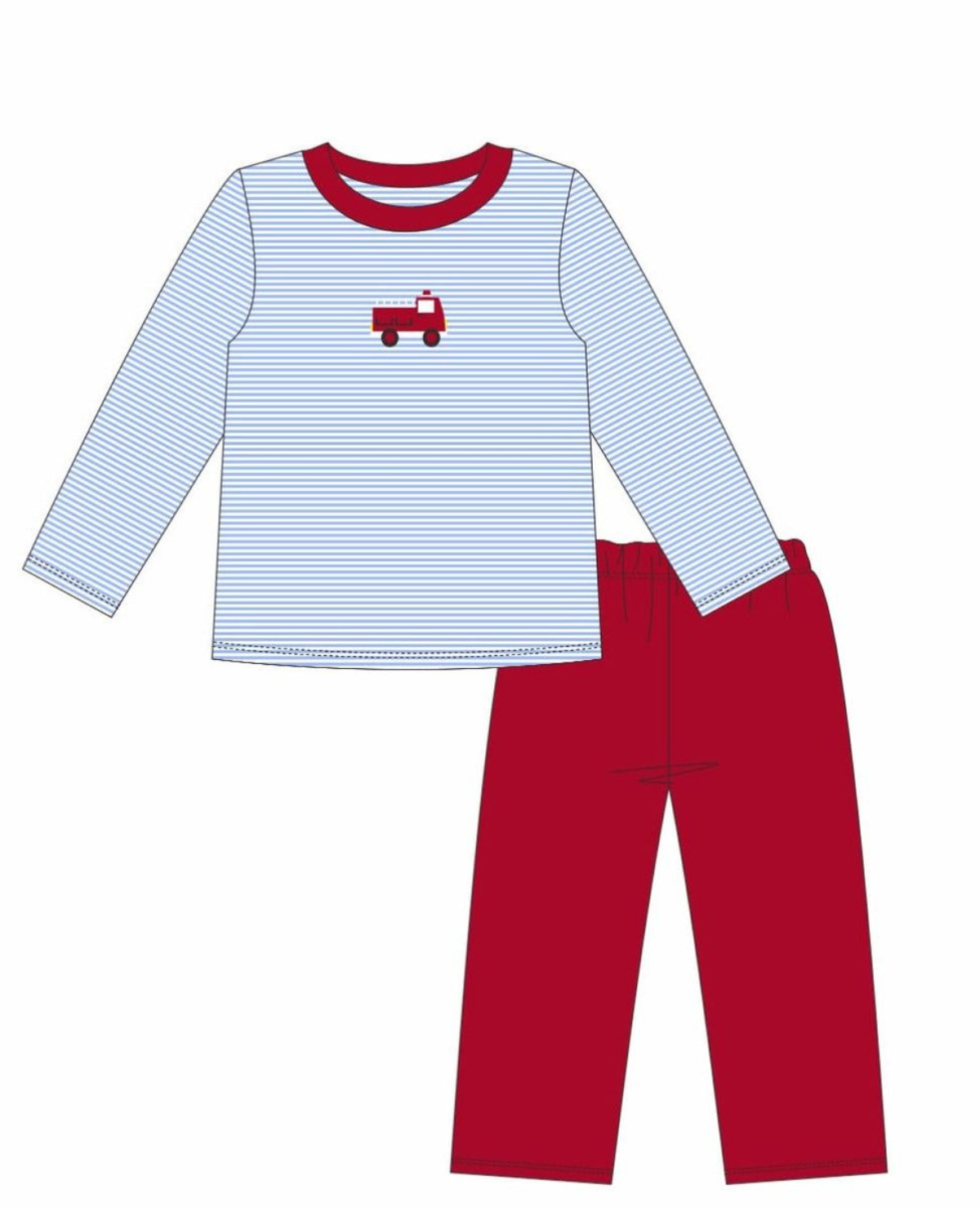 Firetruck Pants Set