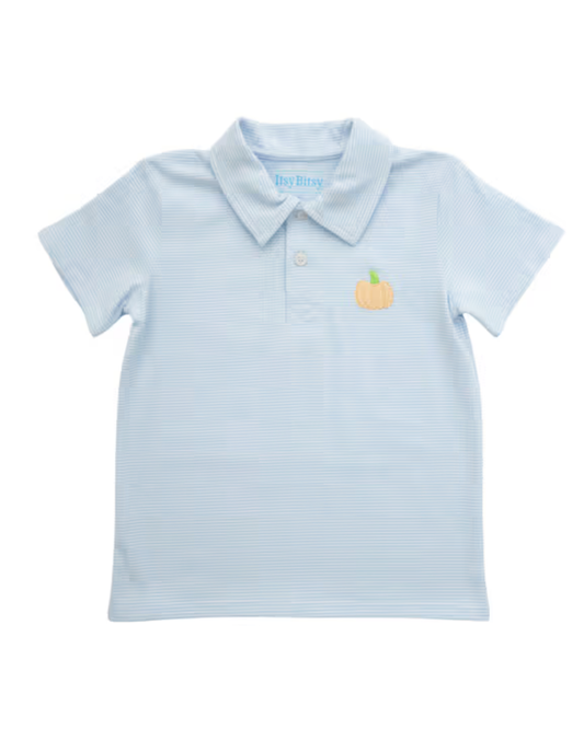 Pumpkin Polo Striped Shirt