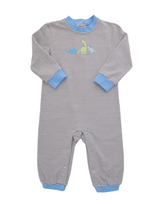 Dino Striped Romper